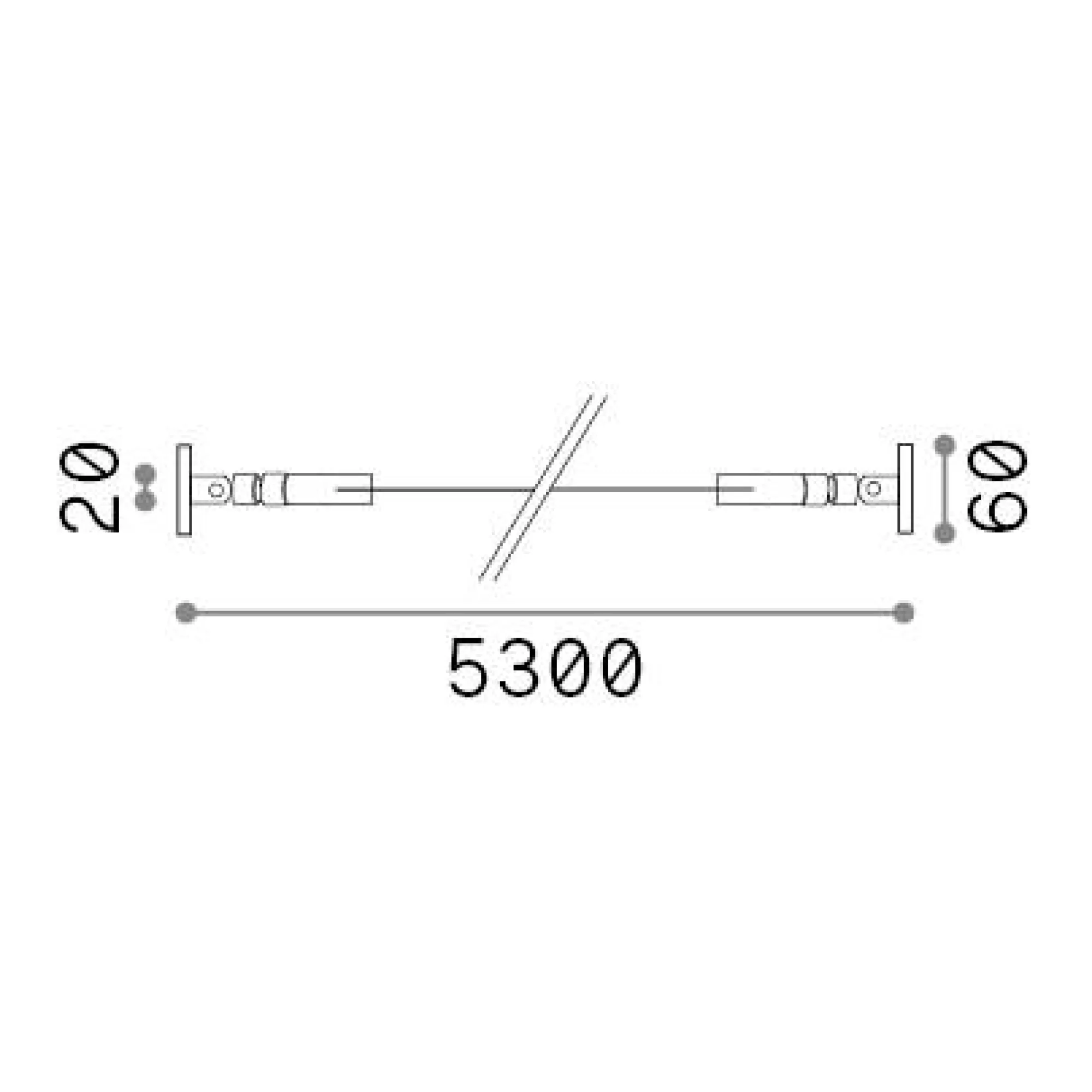 Striscia Led TESI 05 MT , 530 x 6 x h6 cm,<Dmora Online