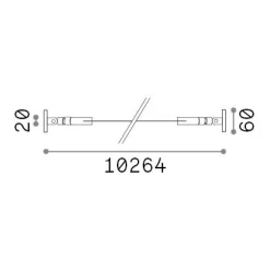 Striscia Led TESI 10 MT , 1026 x 6 x h6 cm,<Dmora Best