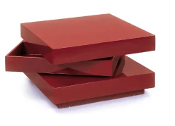 Tavolino con doppio ripiano rotante in MDF laccato lucido<Dmora Fashion