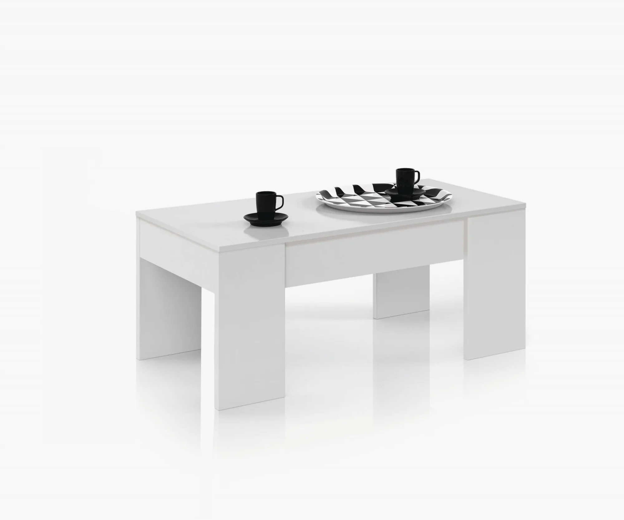 Tavolino da salotto Almas, 100x50h45/56 cm,<Dmora Store