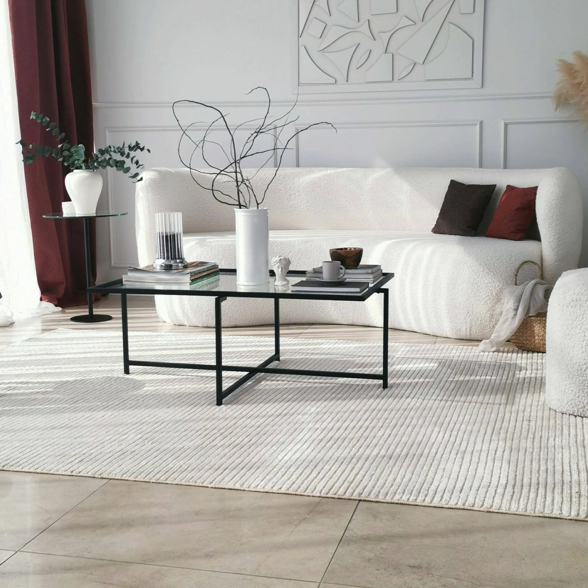 Tavolino da salotto Anna, 94x64h35 cm,<Dmora Hot