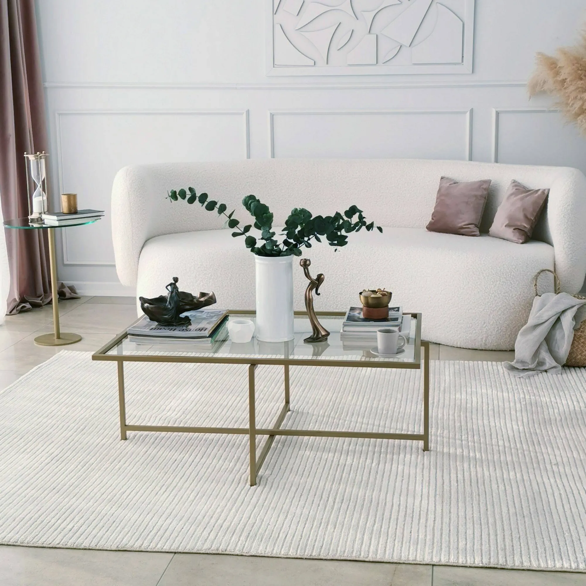 Tavolino da salotto Anna, 94x64h35 cm,<Dmora Store