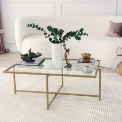 Tavolino da salotto Anna, 94x64h35 cm,<Dmora Store