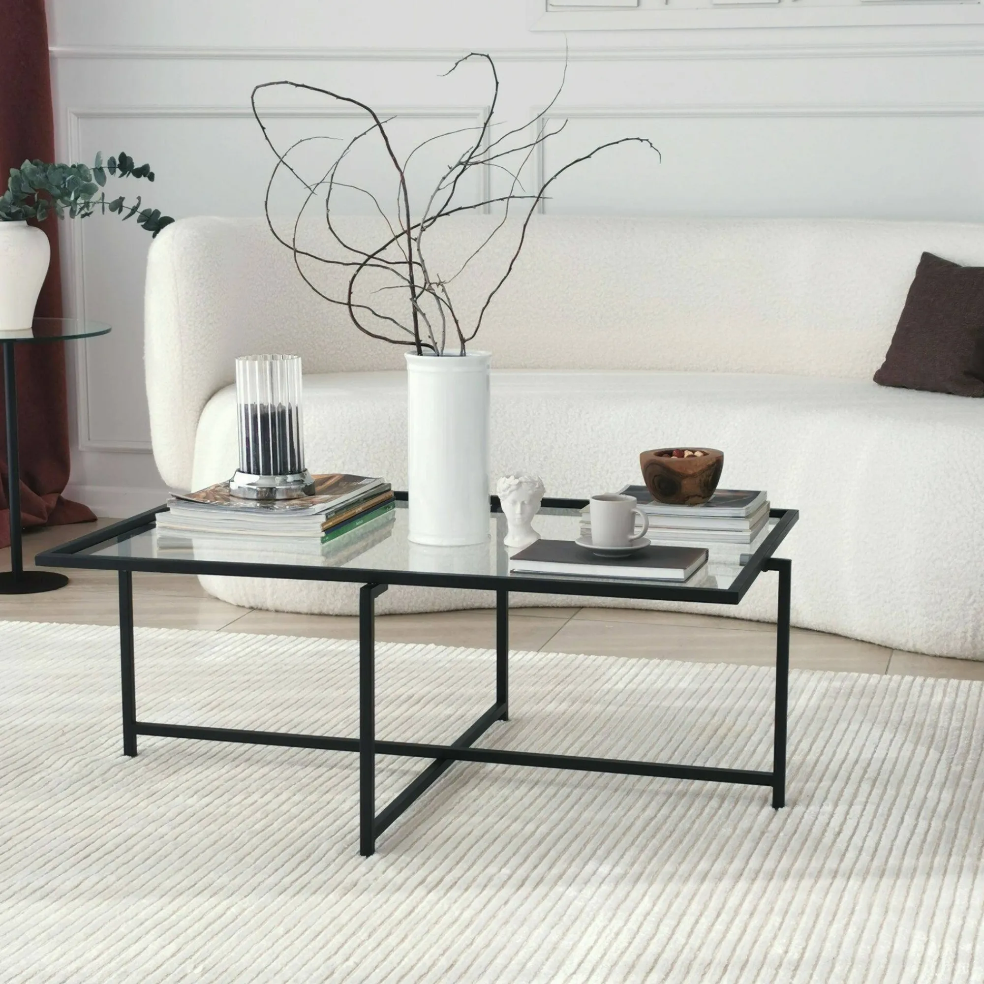 Tavolino da salotto Anna, 94x64h35 cm,<Dmora Hot