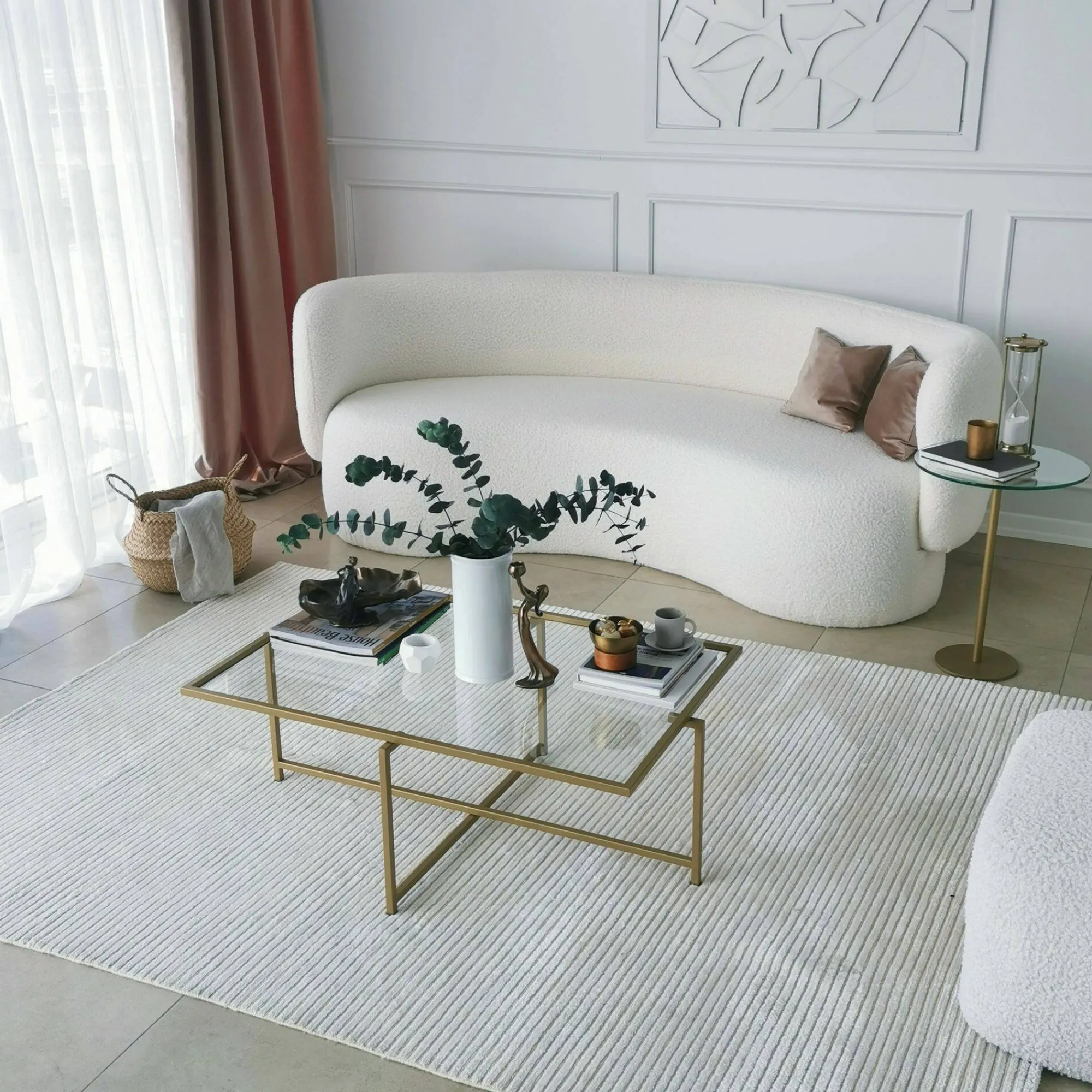 Tavolino da salotto Anna, 94x64h35 cm,<Dmora Store