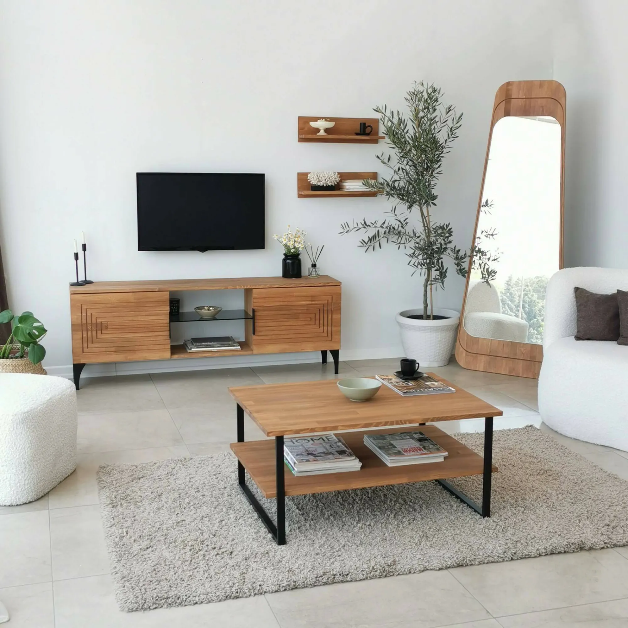 Tavolino da salotto Aprica, 85x60h40 cm,<Dmora Online