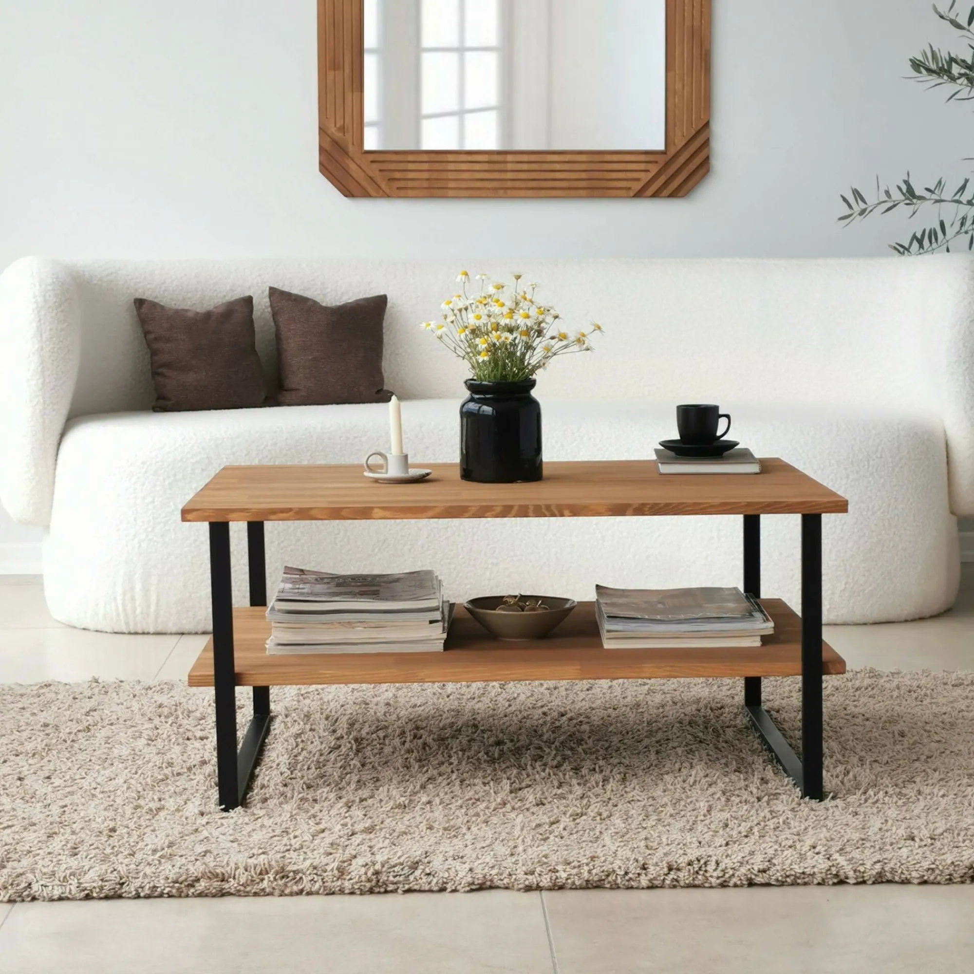 Tavolino da salotto Aprica, 85x60h40 cm,<Dmora Online