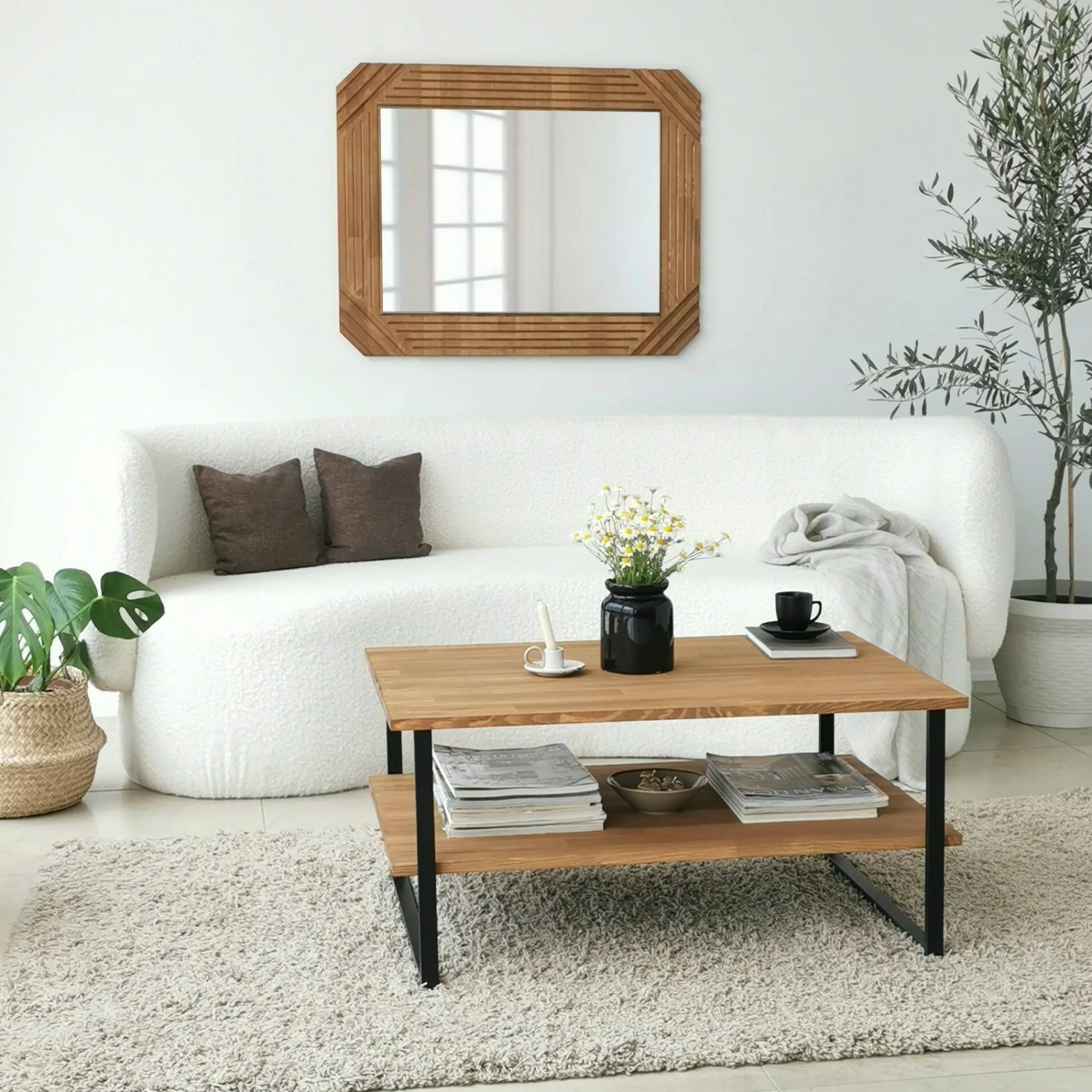 Tavolino da salotto Aprica, 85x60h40 cm,<Dmora Online