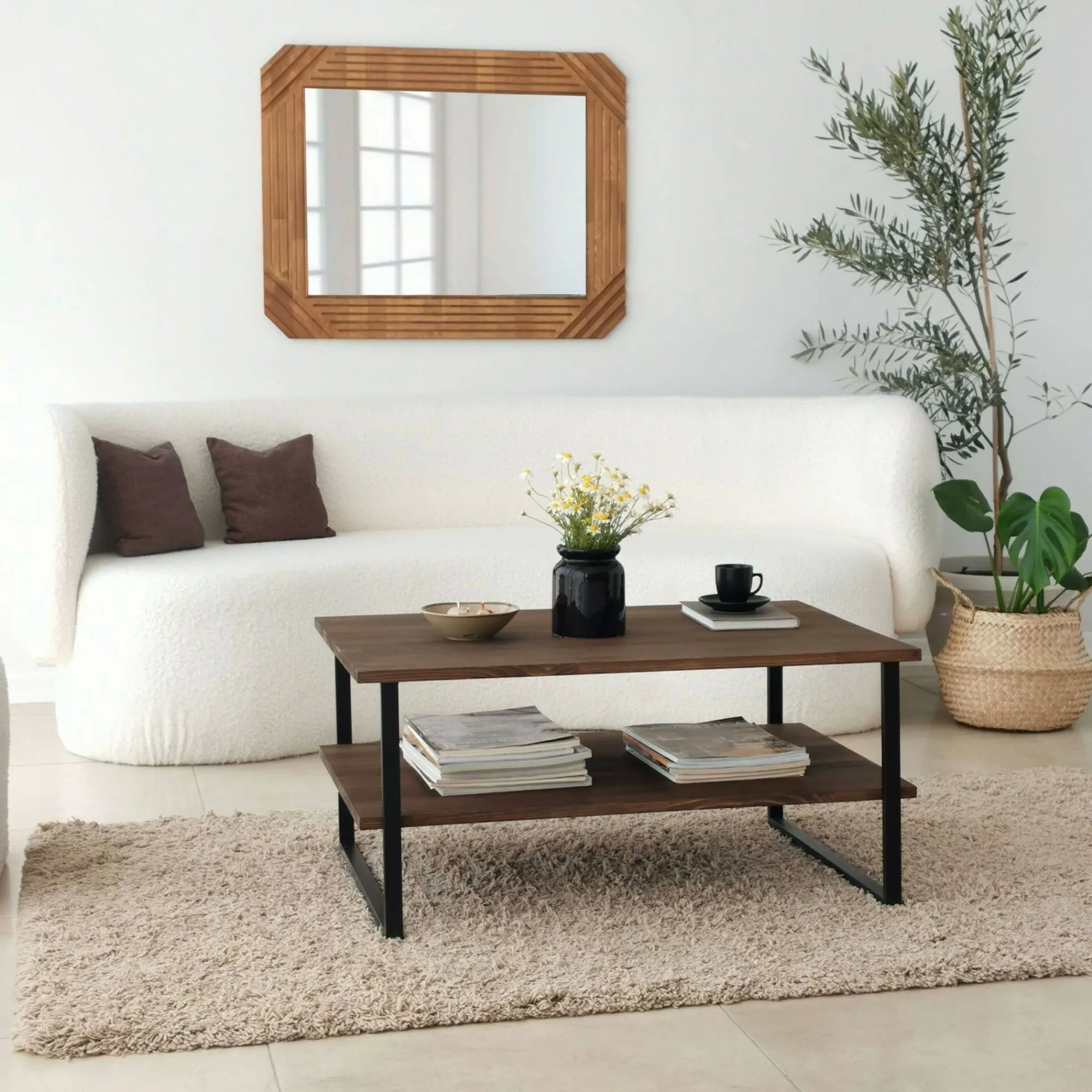Tavolino da salotto Aprica, 85x60h40 cm,<Dmora Store