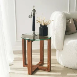 Tavolino da salotto Arzana, 40x40h50 cm,<Dmora Discount