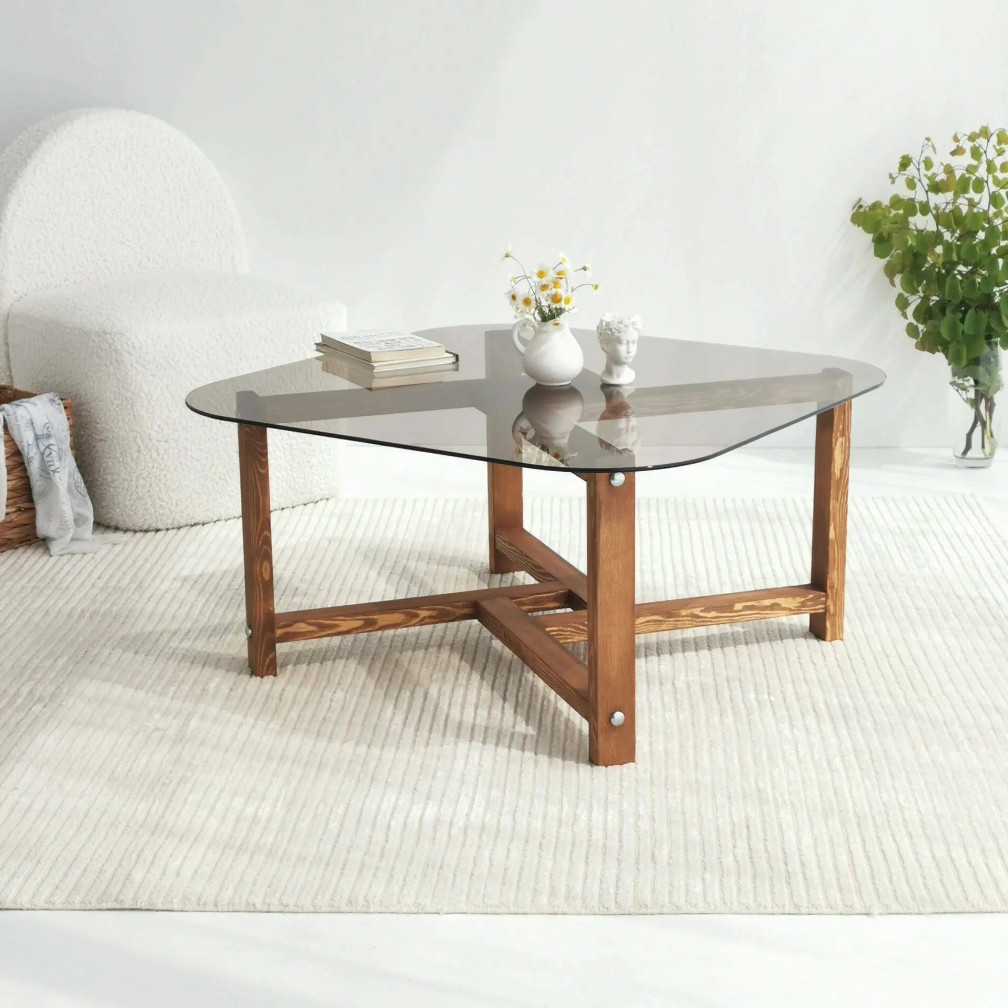 Tavolino da salotto Aurano, 80x80h40 cm,<Dmora Fashion