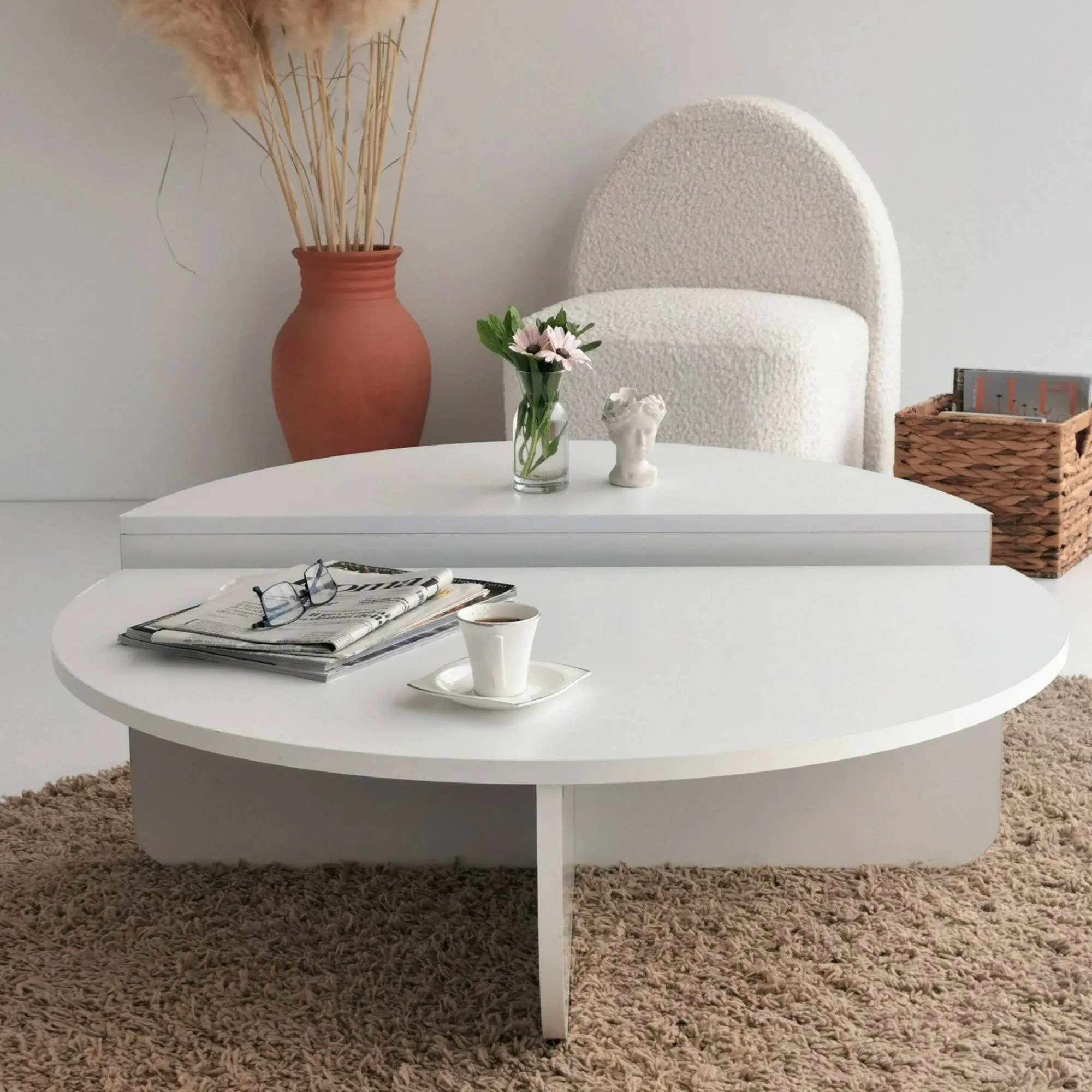Tavolino da salotto Azim, 90x90h35 cm,<Dmora Online