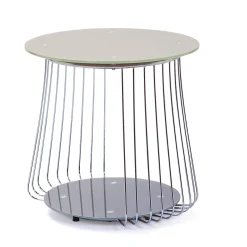 Tavolino da salotto BadHonnef, Tavolo basso da caffè, Portariviste per divano, Ripiano da soggiorno, 50x50 h50 cm,<Dmora Clearance
