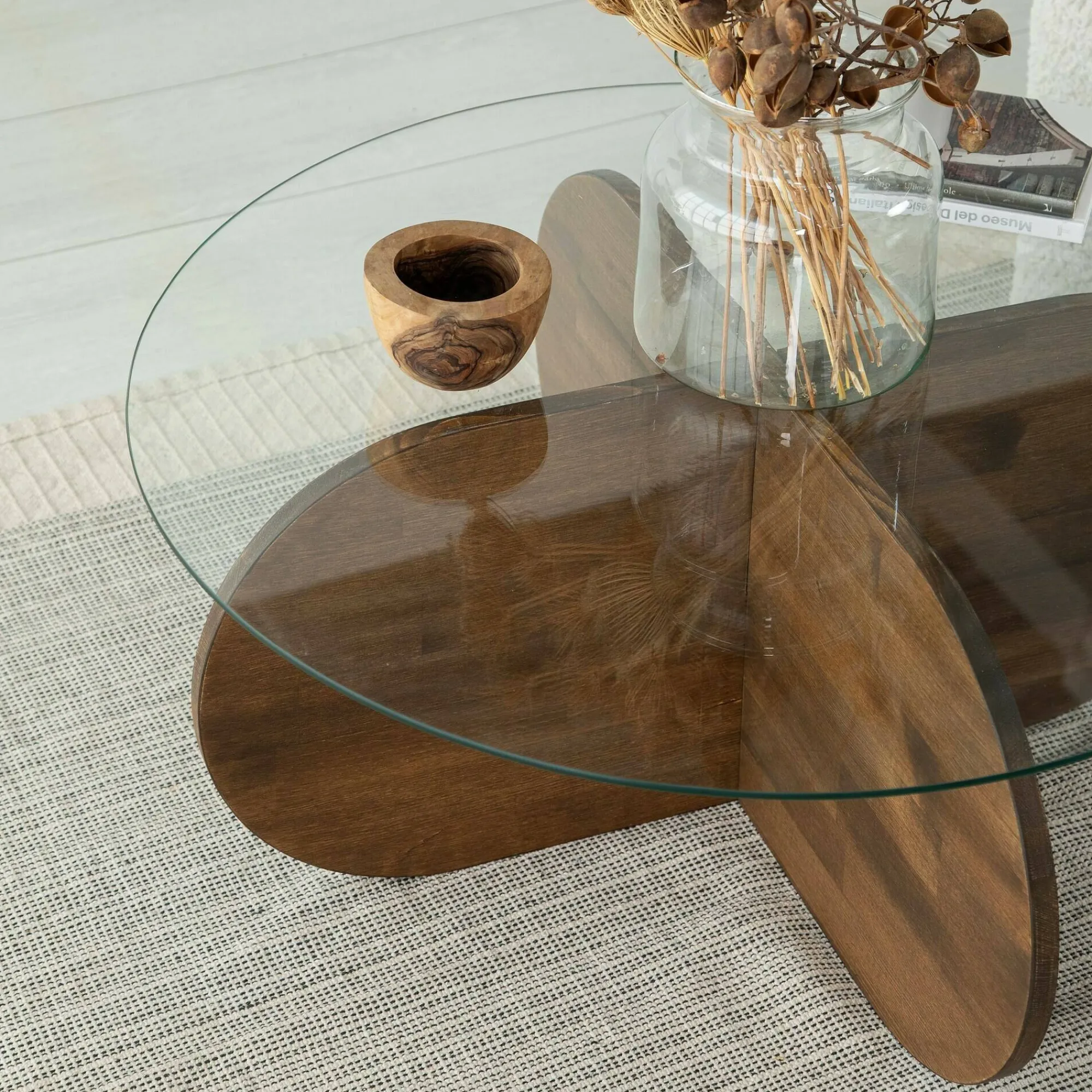 Tavolino da salotto Bagolino, 75x75h35 cm,<Dmora Flash Sale