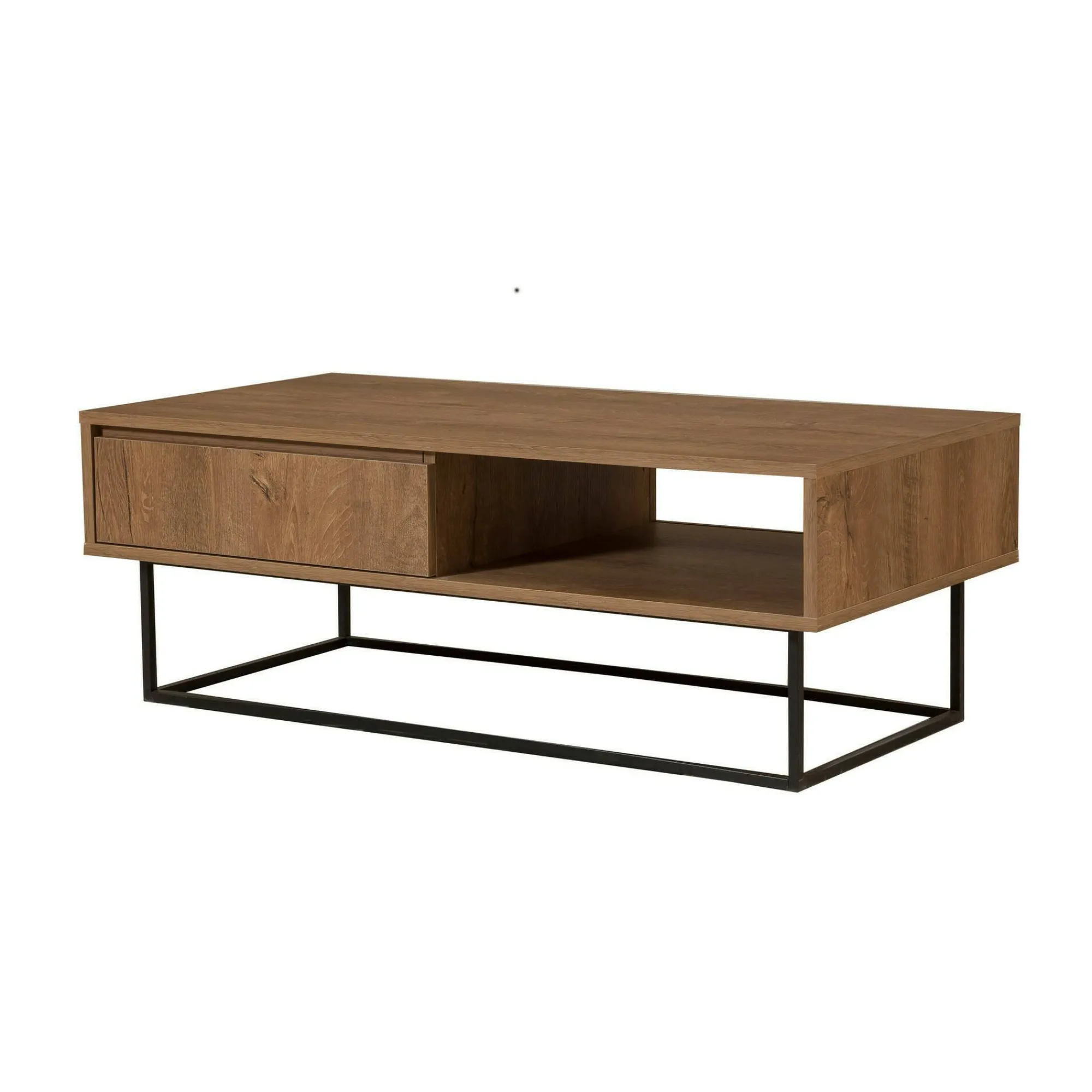 Tavolino da salotto Bard, 120x60h43 cm, Noce e Nero<Dmora Flash Sale