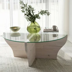 Tavolino da salotto Califfi, 92x92h36 cm,<Dmora Shop