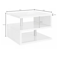 Tavolino da salotto Chanthu, 55x55h41 cm,<Dmora Cheap