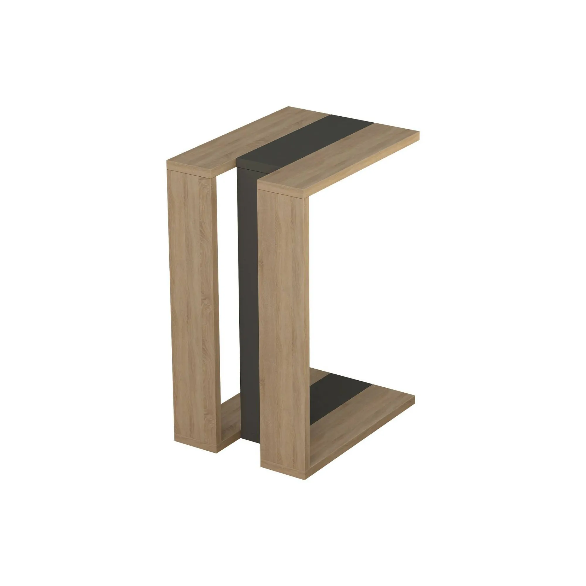 Tavolino da salotto Dghisolf, 30x40h57 cm, Quercia e Antracite<Dmora Best Sale