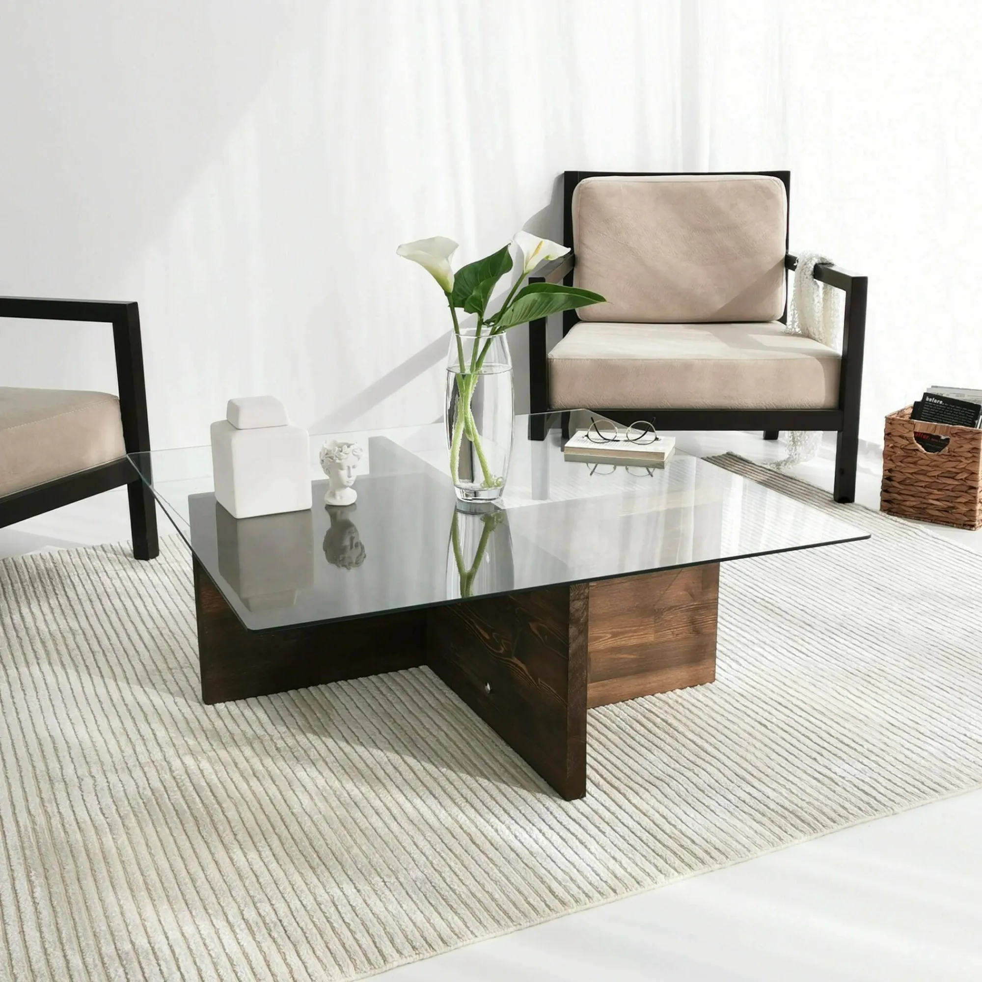 Tavolino da salotto Dhabi, 90x90h35 cm,<Dmora Store