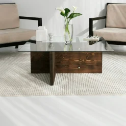 Tavolino da salotto Dhabi, 90x90h35 cm,<Dmora Store