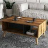 Tavolino da salotto Dnapolitan, 90x42 h54 cm, Noce e Antracite<Dmora Best Sale