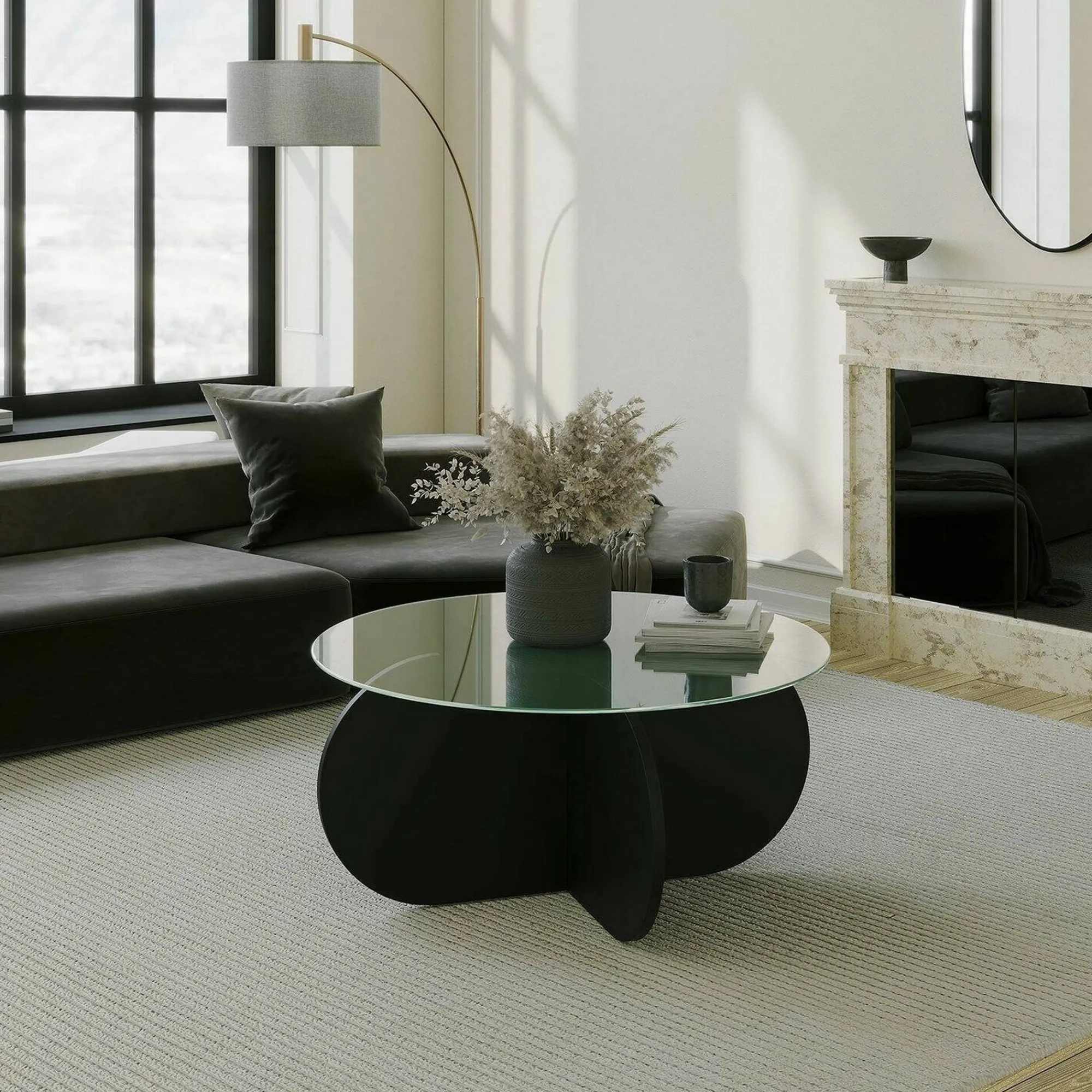 Tavolino da salotto Doliveir, 75x75h35 cm,<Dmora Online