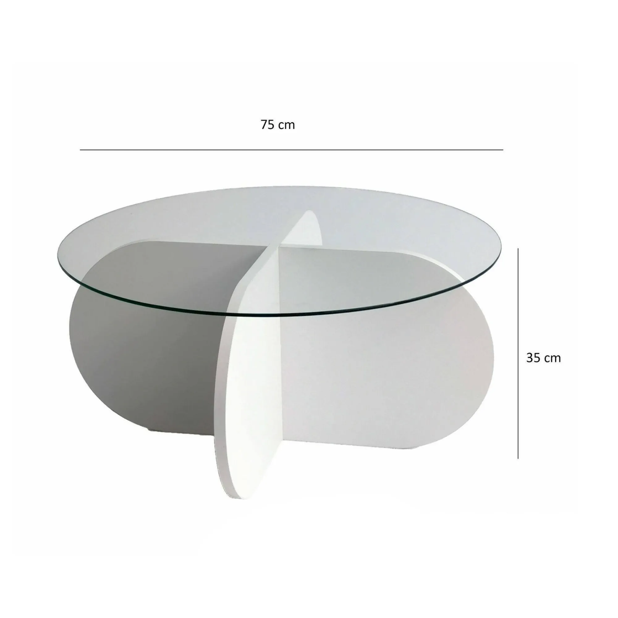 Tavolino da salotto Doliveir, 75x75h35 cm,<Dmora Best