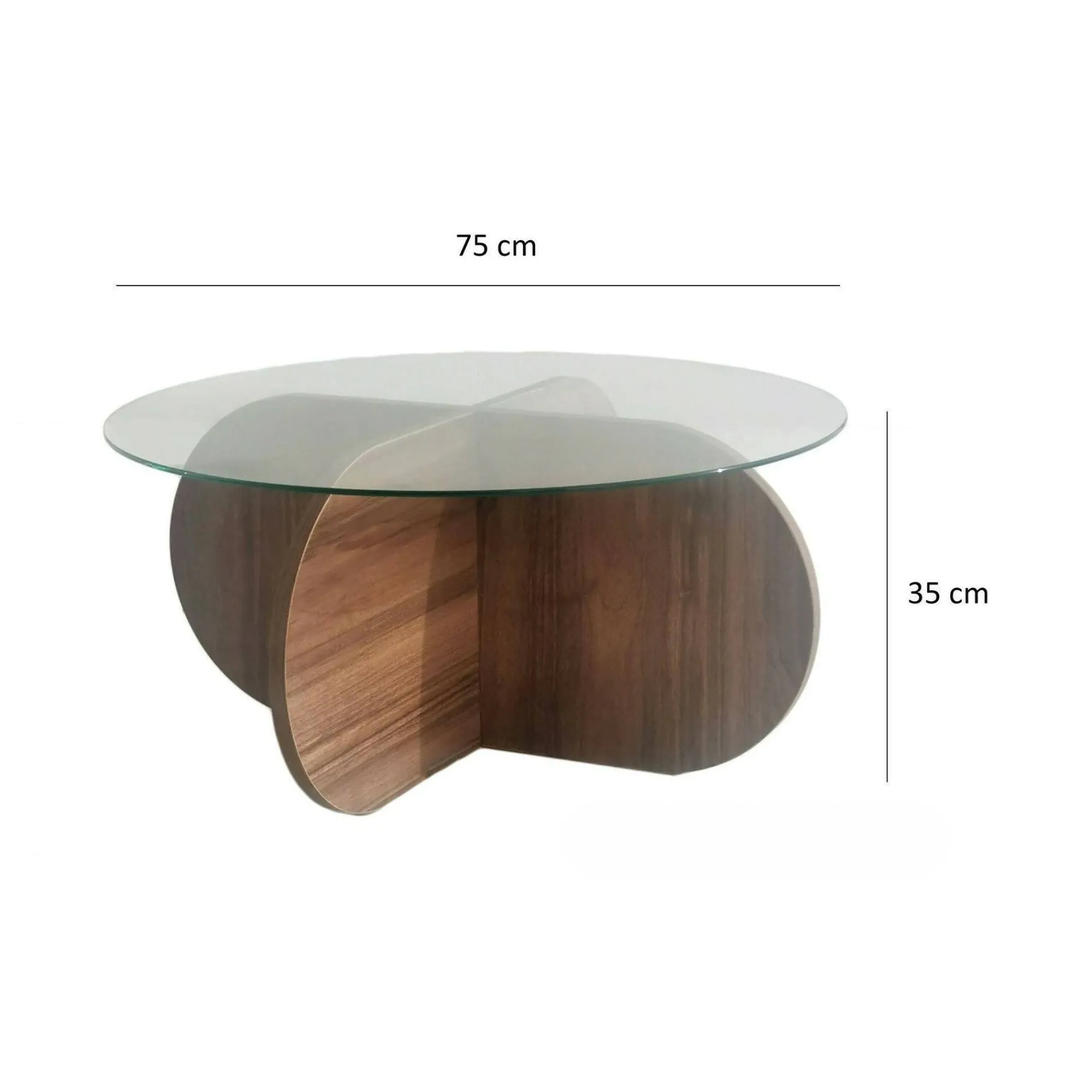 Tavolino da salotto Doliveir, 75x75h35 cm,<Dmora Outlet