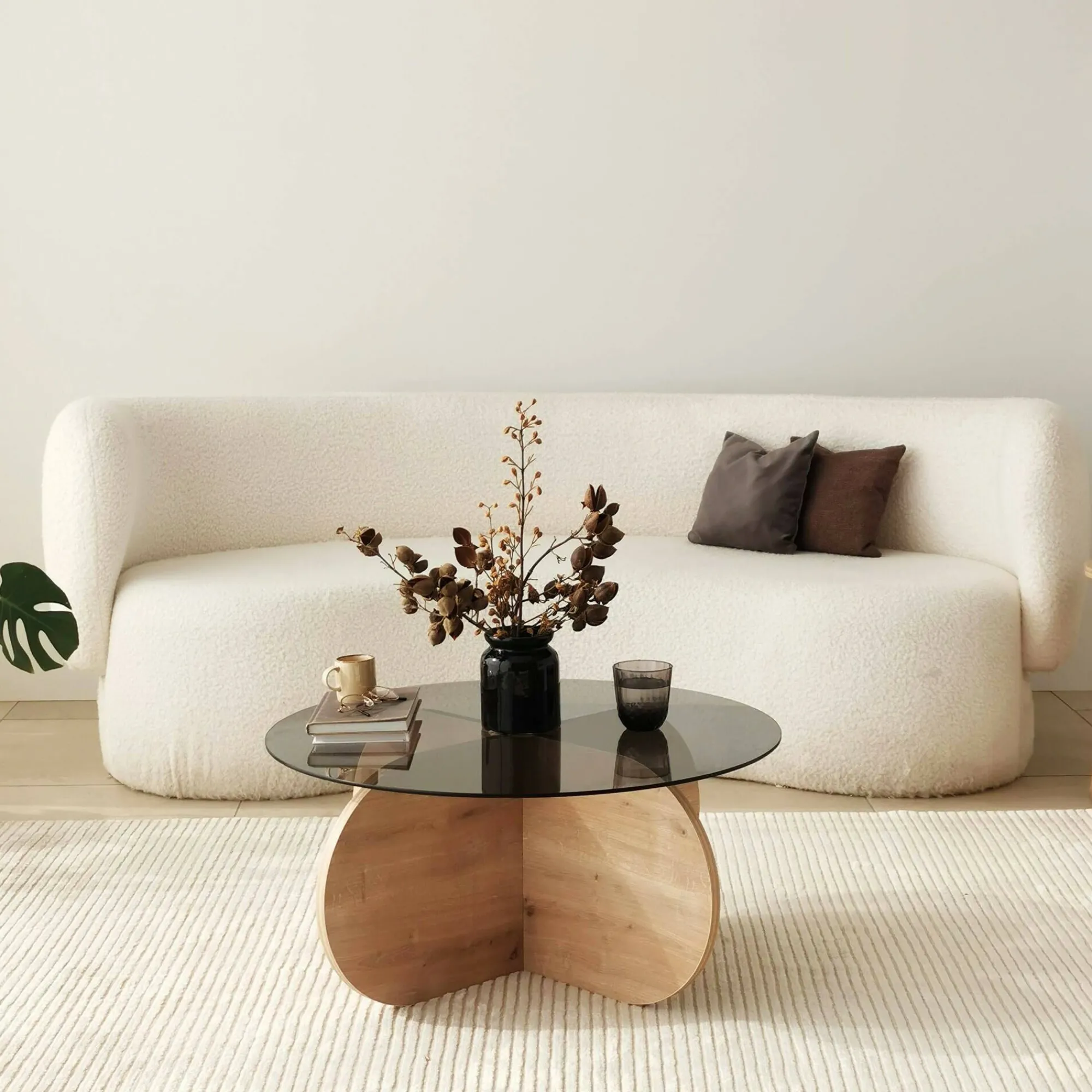 Tavolino da salotto Doliveir, 75x75h35 cm,<Dmora Flash Sale