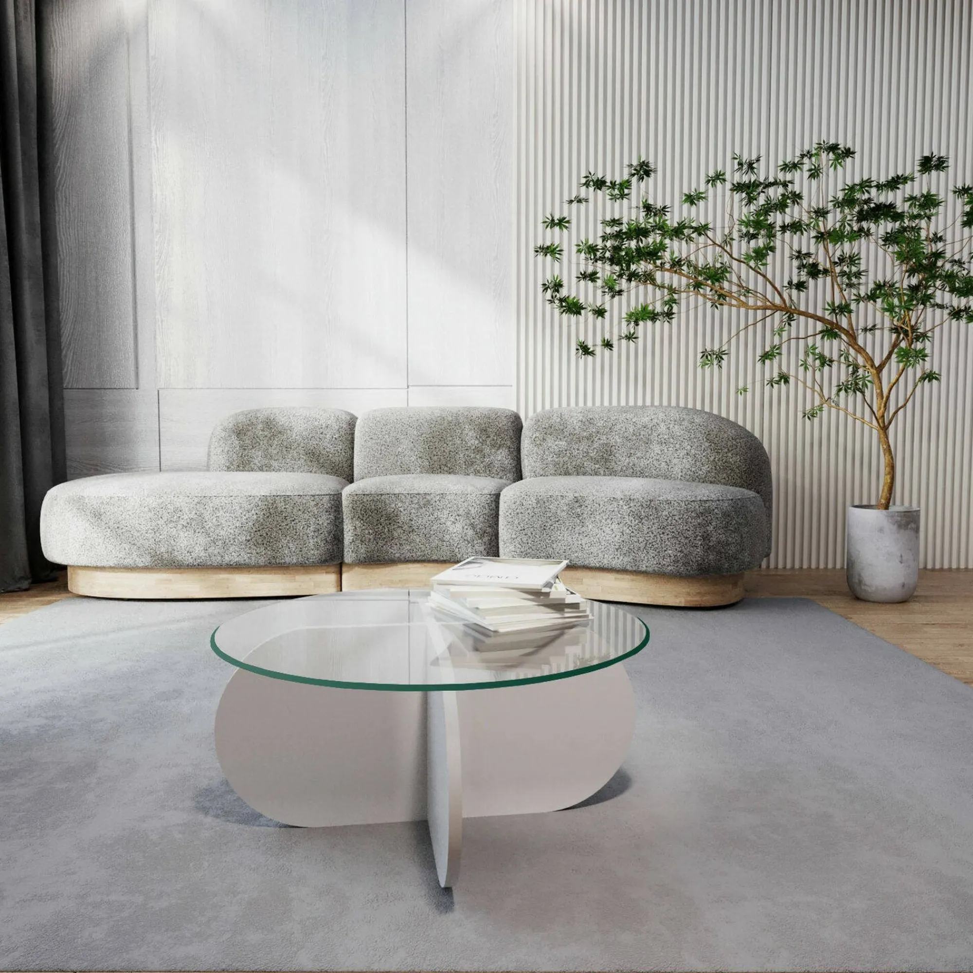 Tavolino da salotto Doliveir, 75x75h35 cm,<Dmora Best
