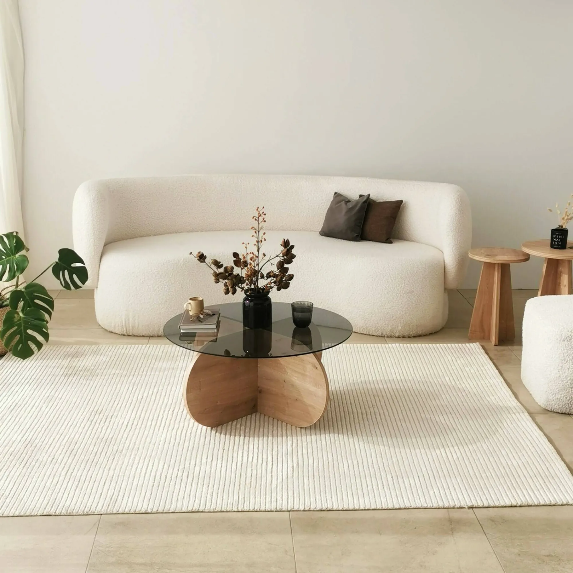 Tavolino da salotto Doliveir, 75x75h35 cm,<Dmora Flash Sale