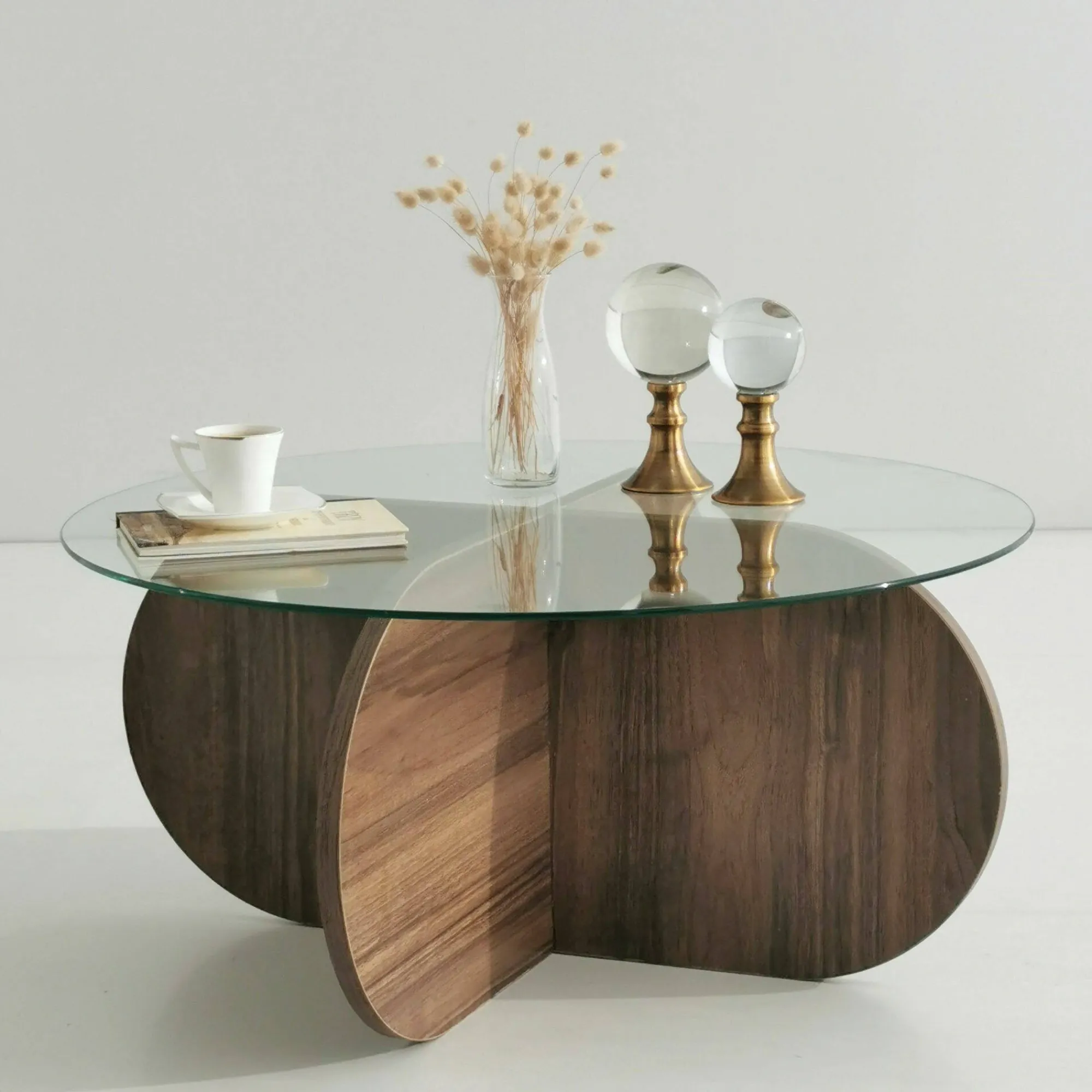 Tavolino da salotto Doliveir, 75x75h35 cm,<Dmora Outlet