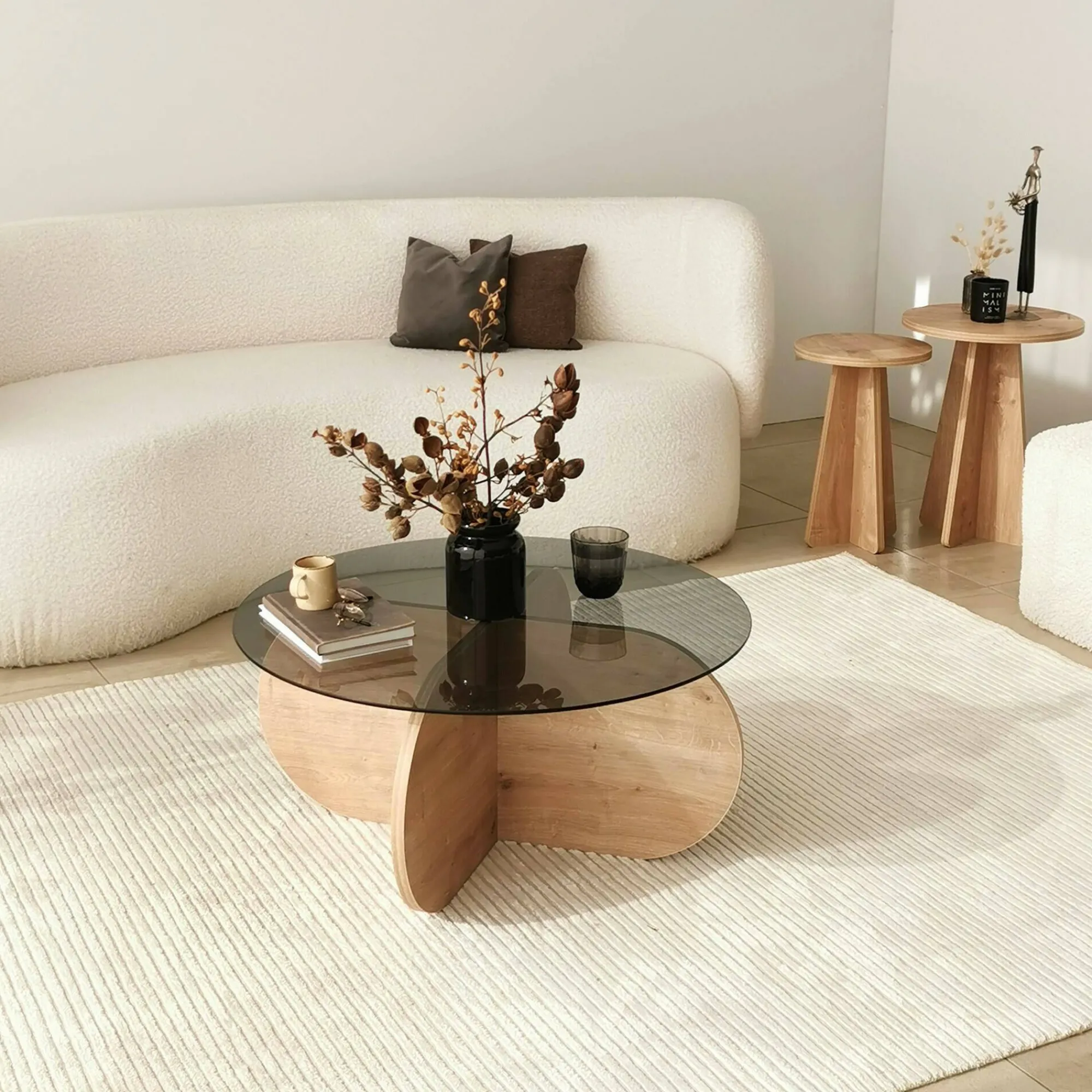 Tavolino da salotto Doliveir, 75x75h35 cm,<Dmora Flash Sale
