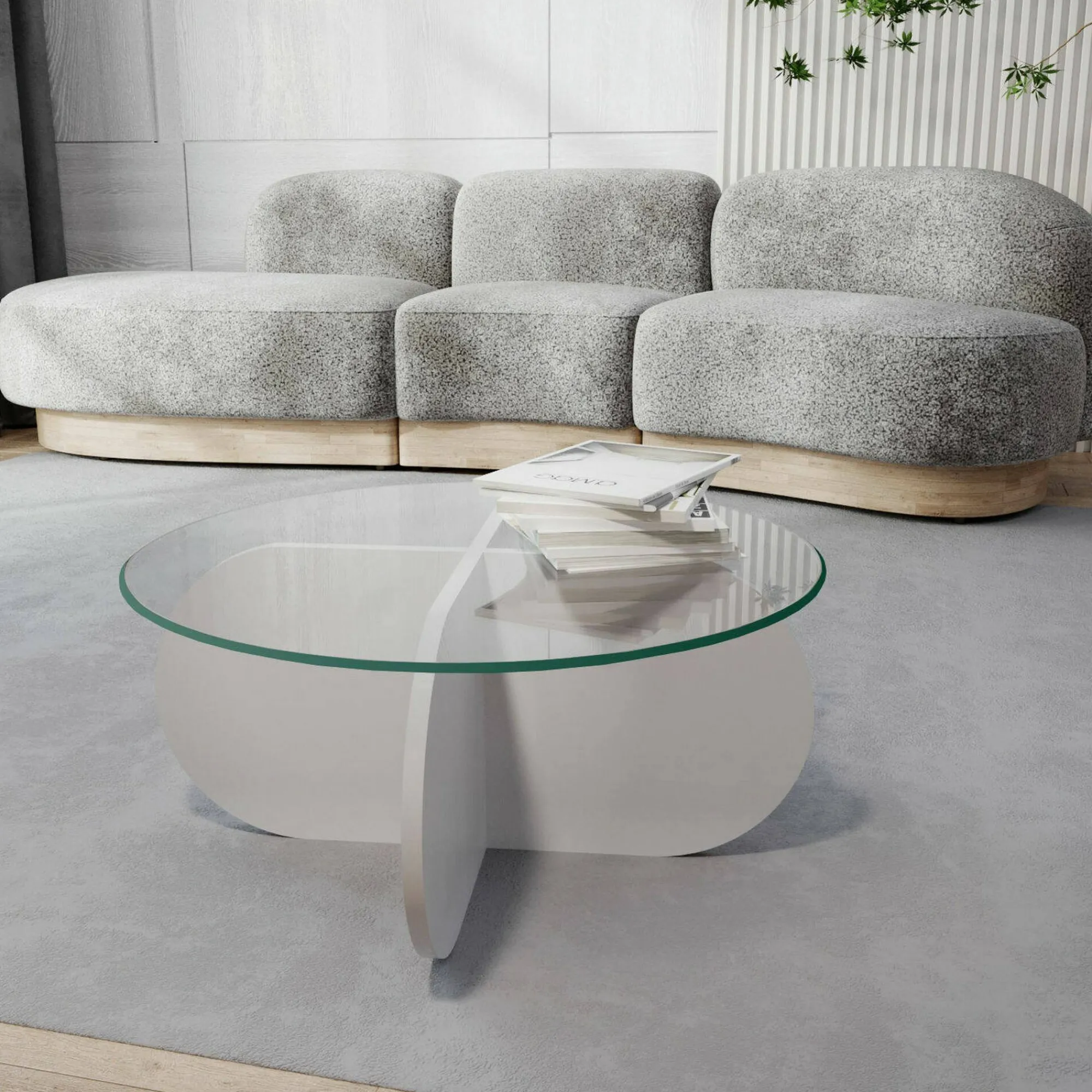 Tavolino da salotto Doliveir, 75x75h35 cm,<Dmora Best