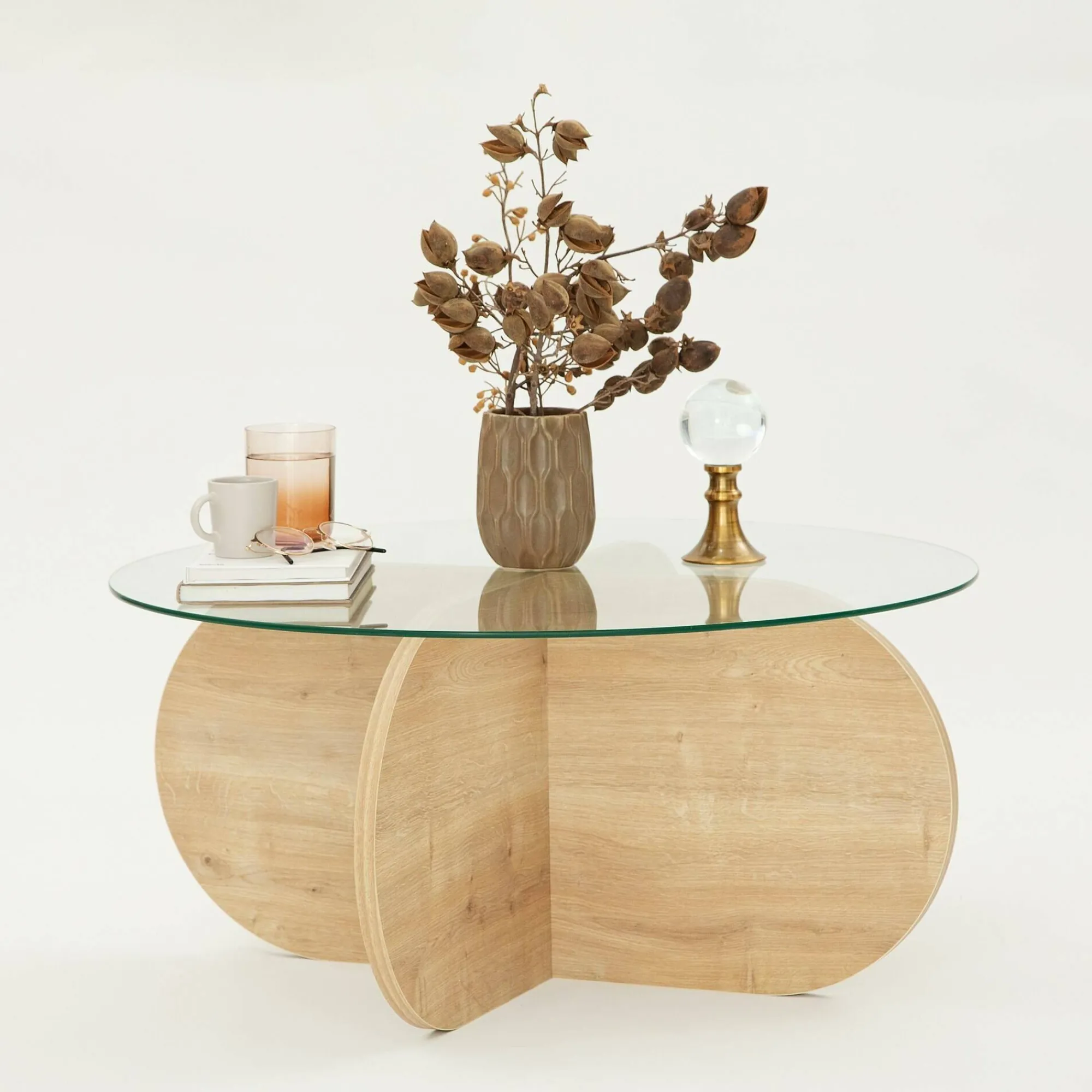Tavolino da salotto Doliveir, 75x75h35 cm,<Dmora Fashion