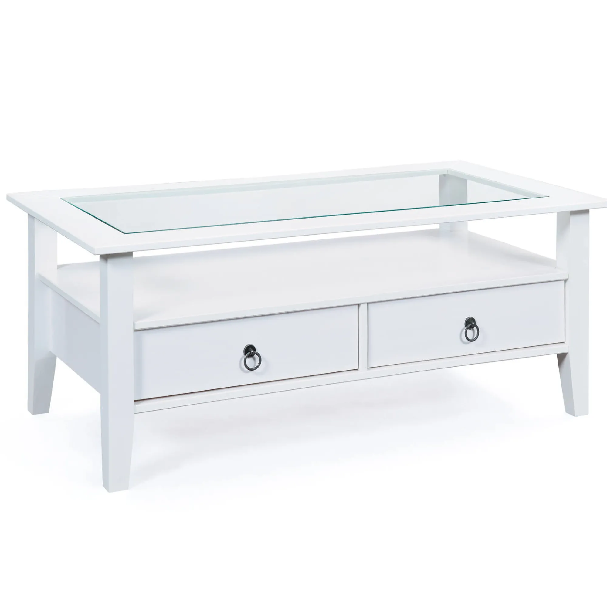 Tavolino da salotto Dorsten, Tavolo basso da caffè, Portariviste per divano, Ripiano da soggiorno, 115x60 h45 cm,<Dmora Cheap