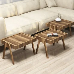 Tavolino da salotto Dpisciott, 54x40 h64 cm,<Dmora Cheap