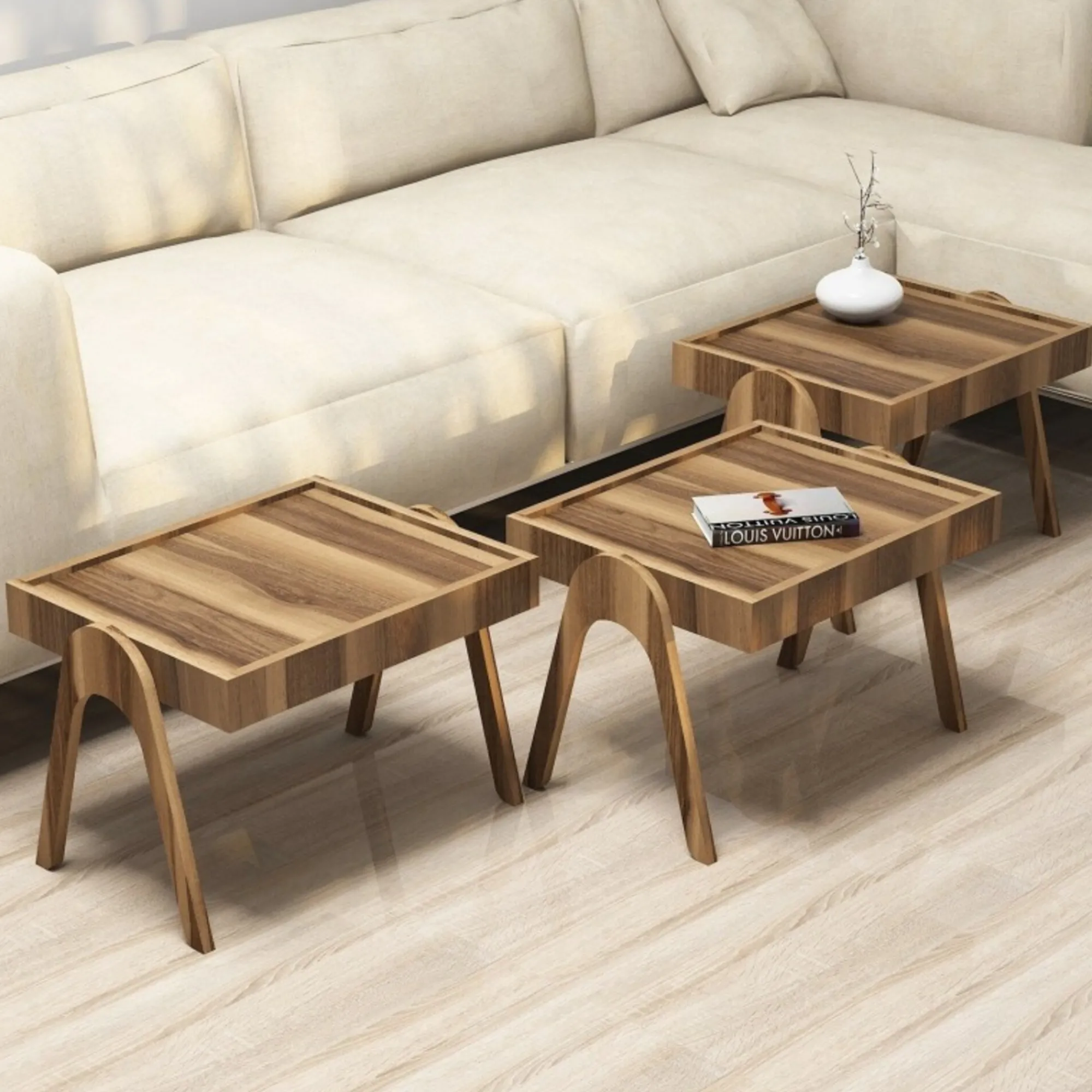 Tavolino da salotto Dpisciott, 54x40 h64 cm,<Dmora Cheap