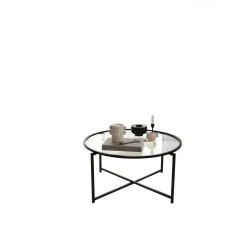 Tavolino da salotto Ecaterina, 83x82h40 cm,<Dmora Cheap