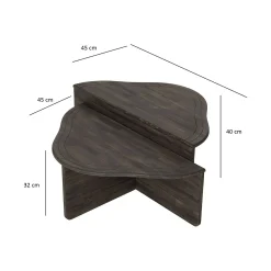 Tavolino da salotto Emiri, 90x90h40 cm,<Dmora Cheap