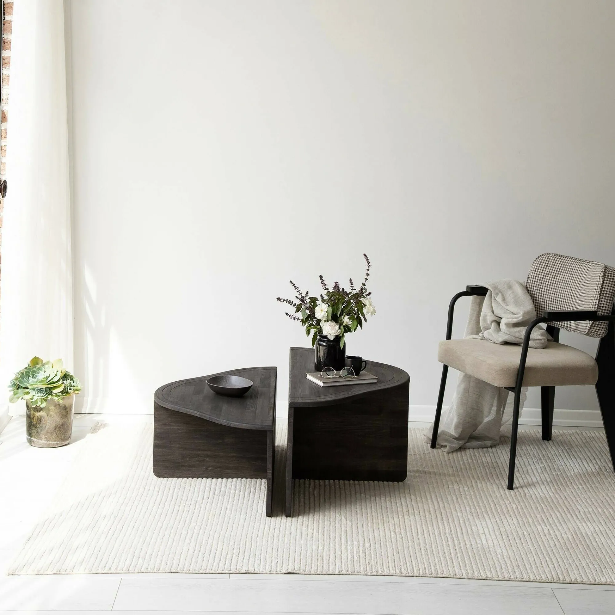 Tavolino da salotto Emiri, 90x90h40 cm,<Dmora Cheap