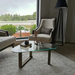 Tavolino da salotto Eufrasia, 96x81h41 cm,<Dmora Sale
