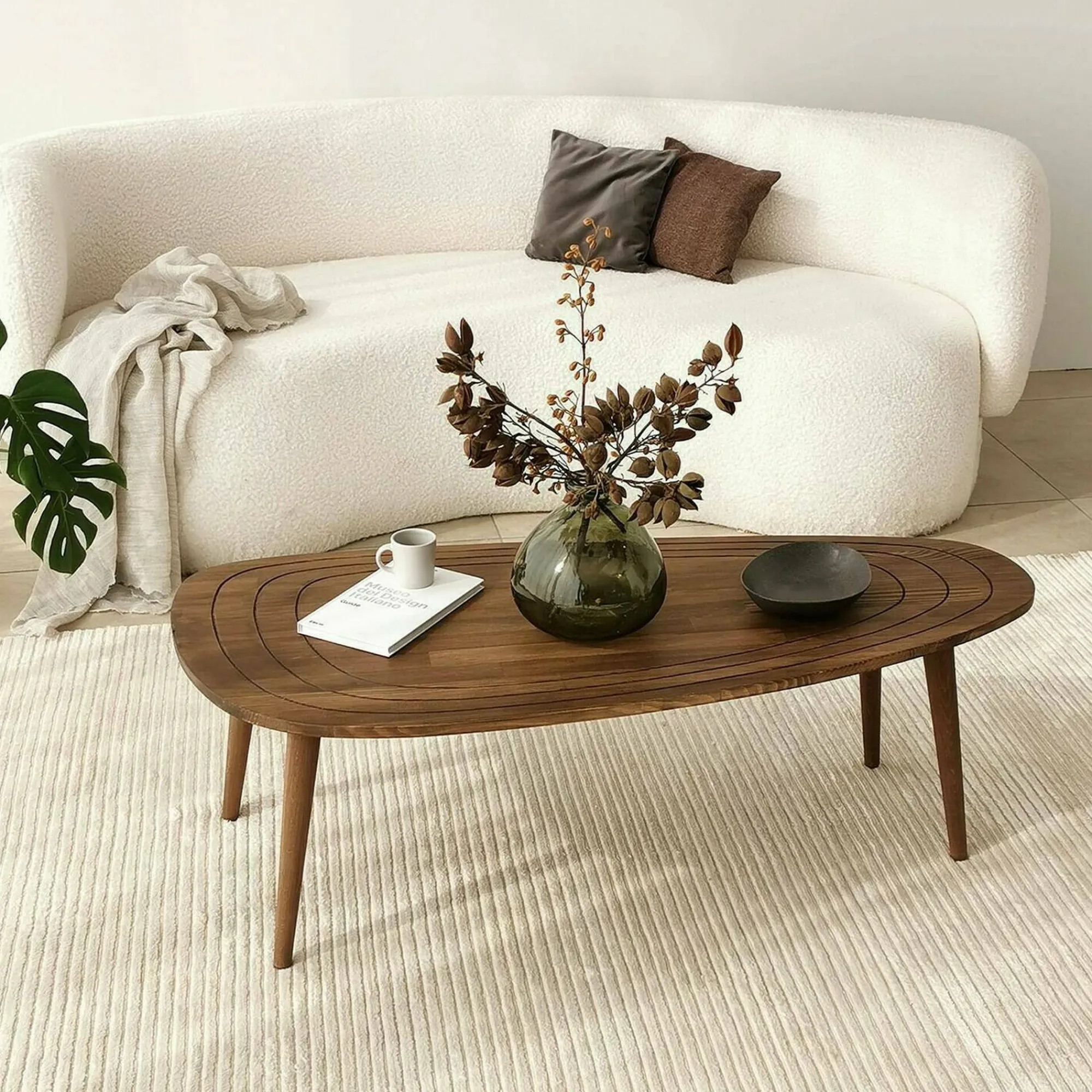 Tavolino da salotto Eugenia, 115x50h38 cm,<Dmora Cheap