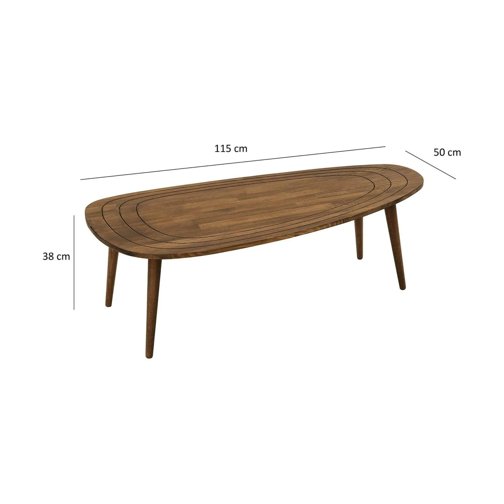 Tavolino da salotto Eugenia, 115x50h38 cm,<Dmora Cheap