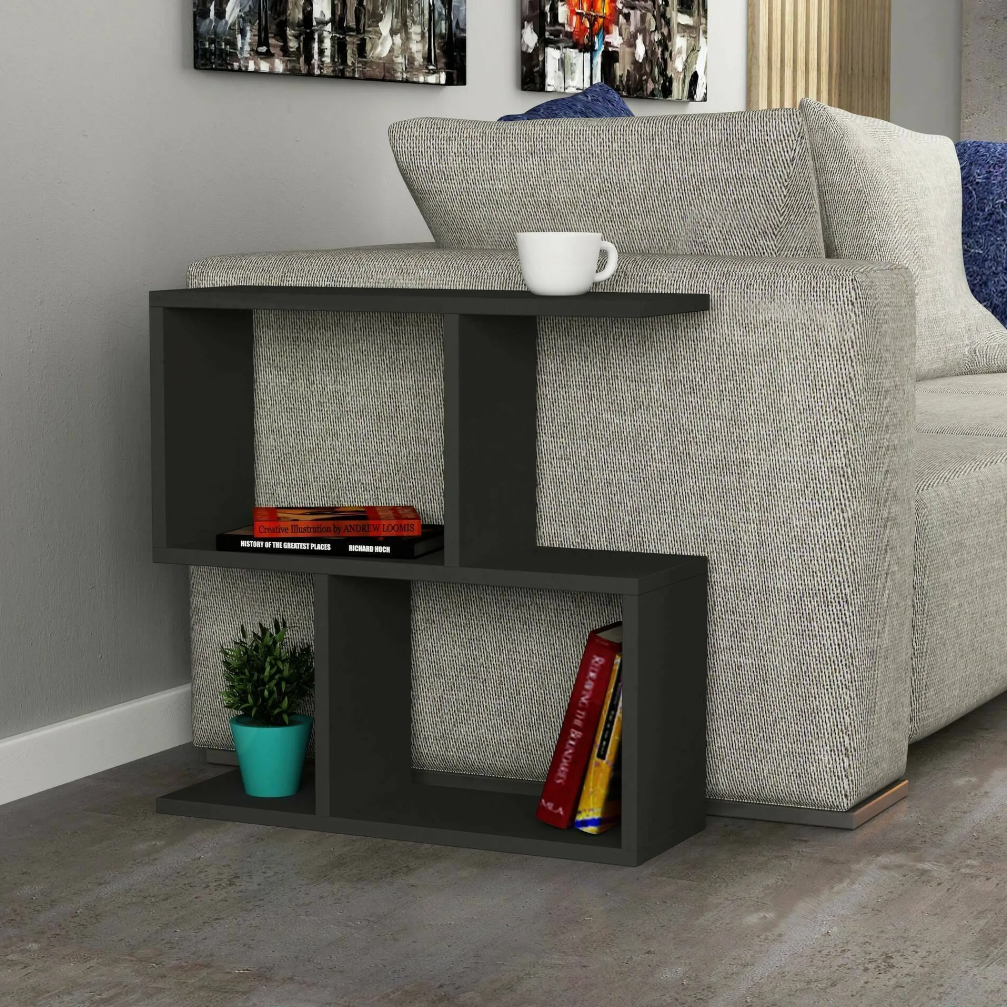 Tavolino da salotto Fabrizia, 60x20h60 cm,<Dmora New