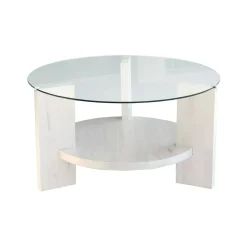 Tavolino da salotto Felino, 75x75h40 cm,<Dmora Fashion