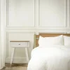 Tavolino da salotto Fridal, 45x32 h62 cm, Bianco e Marrone<Dmora Cheap