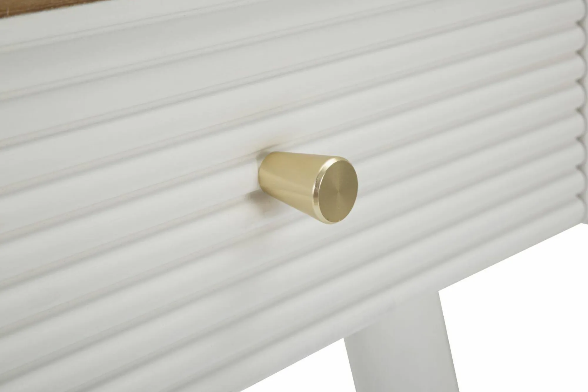 Tavolino da salotto Fridal, 45x32 h62 cm, Bianco e Marrone<Dmora Cheap