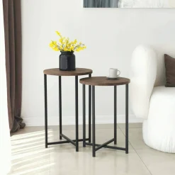 Tavolino da salotto Gwenllian, 70x35h55 cm,<Dmora Clearance