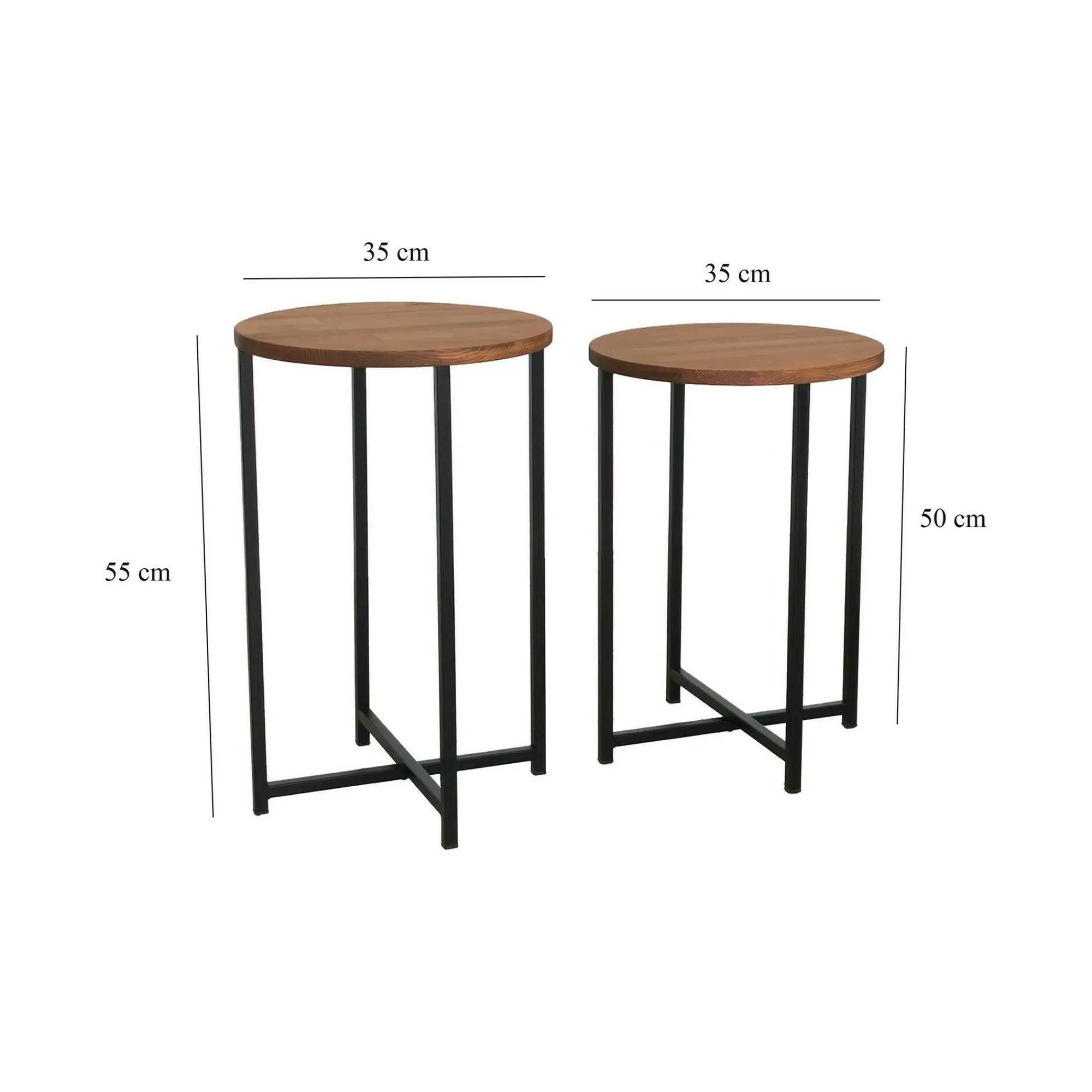 Tavolino da salotto Gwenllian, 70x35h55 cm,<Dmora Best